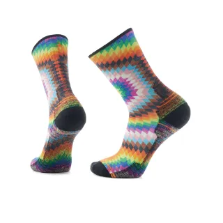 【SmartWool官方直營】機能戶外全輕量減震中長襪-迷幻 彩色(美麗諾羊毛襪 登山襪 保暖襪 除臭襪)