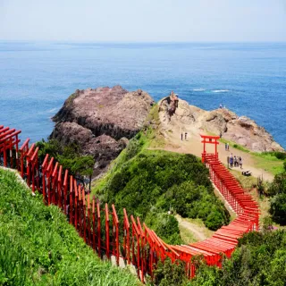 【喜鴻假期】【山口浪漫物語５日】元乃隅神社、錦帶橋、岩國城纜車、世界遺產嚴島、奇岩秋芳洞