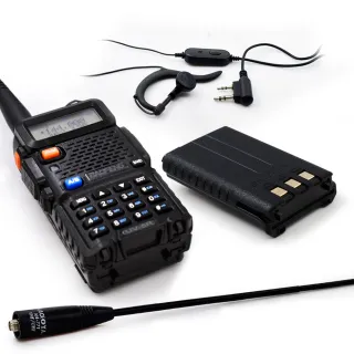 【寶峰】UV-5R 雙頻對講機｜雙電池版(送40cm長天線/送原廠1800mAh備用電池)