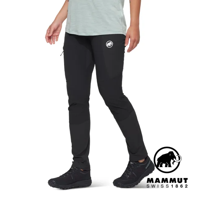 【Mammut 長毛象官方直營】Ducan Pants 輕量耐用健行長褲 黑色 女款 #1022-02500