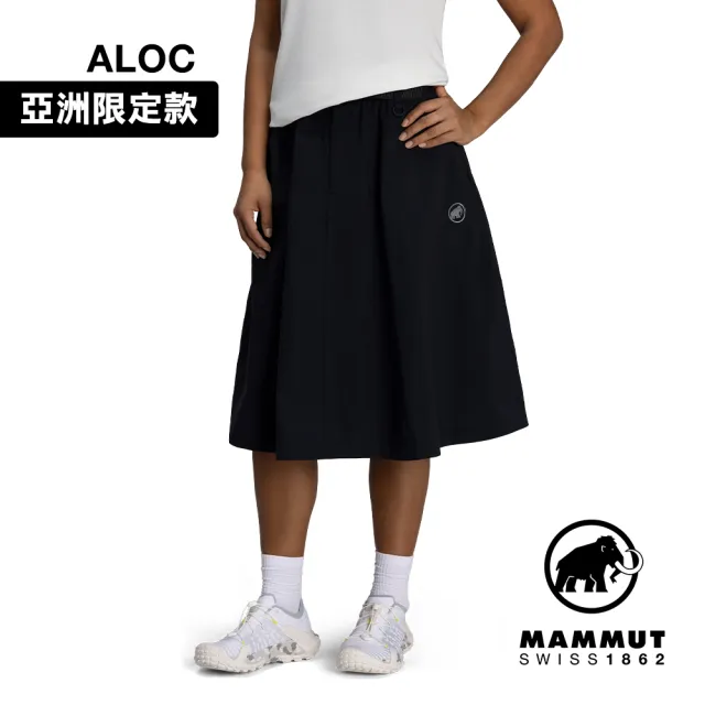 【Mammut 長毛象官方直營】Highland Traveler Skirt AF W 日系戶外防曬裙 女款 黑色 #1023-01080
