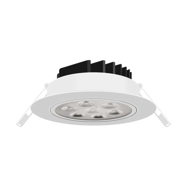 【金亮LED】6入 全光譜款 7W 開孔9.5cm 投射崁燈(白光 自然光 黃光)