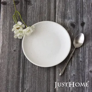 【Just Home】白晝流星陶瓷6吋點心盤(可微波 盤 點心盤 蛋糕盤 小菜盤)