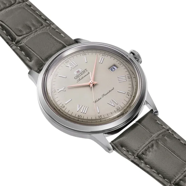 【ORIENT 東方錶】Classic Bambino 復古機械腕錶-40.5mm米色(RA-AC0025N) 七夕 送禮自用