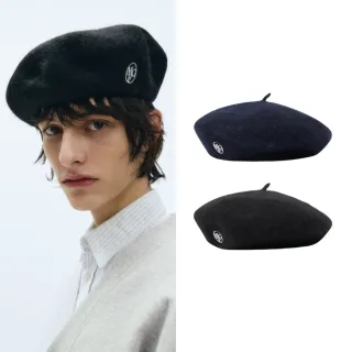 【MARITHE FRANCOIS GIRBAUD】官方旗艦 圓標LOGO刺繡羊毛貝雷帽 MFG(多款任選)