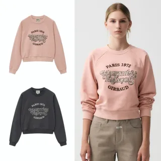 【MARITHE FRANCOIS GIRBAUD】官方旗艦 女版 休閒LOGO拼接袖短版大學TEE MFG(多款任選)