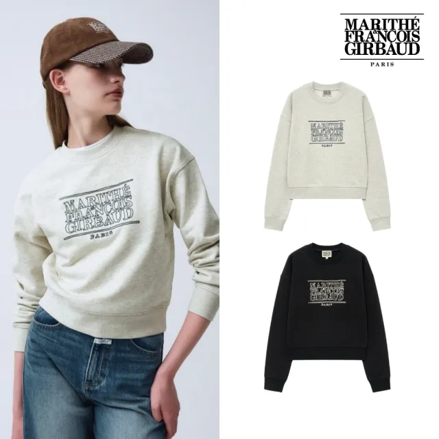 【MARITHE FRANCOIS GIRBAUD】官方旗艦 女版 塗鴉經典LOGO短版大學TEE MFG(多款任選)