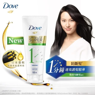 【Dove 多芬】一分鐘護髮精華180mlx6入(深層修護/輕潤保濕/防斷修護)