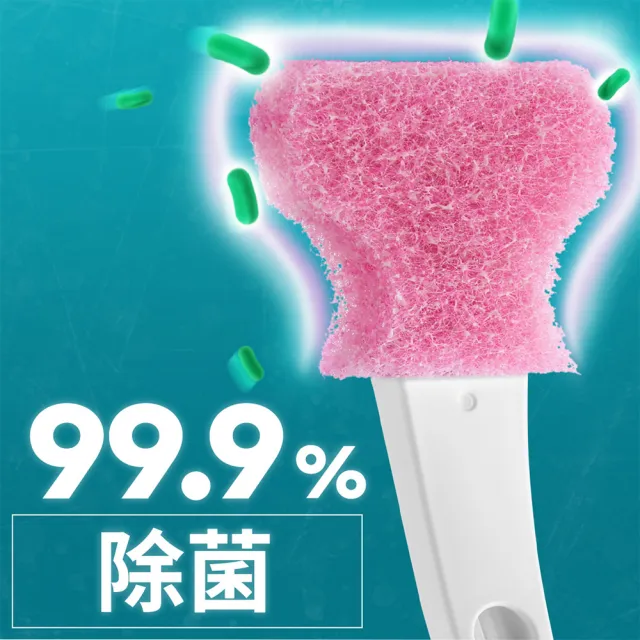 【3M】百利浴室幫手超值體驗組(小蘇打衛浴刷布*3/替換馬桶刷含底座1組)