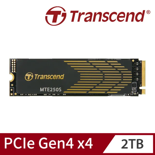 【Transcend 創見】MTE250S 2TB M.2 2280 PCIe Gen4x4 SSD固態硬碟(TS2TMTE250S 內建DRAM快取記憶體)