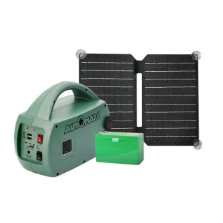 【AutoMaxx】戶外充電輕巧組合 手提式電源UP-5HA特仕版 + 太陽能板DP-25C