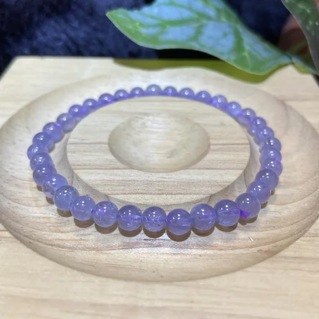 【Cozy 世界水晶原礦與茶】坦桑石 5.2mm 15cm手圍 34-6(丹泉石 開發智慧 集中思緒)