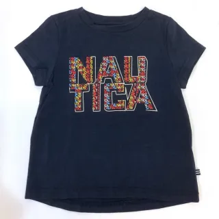 【NAUTICA KIDS】女童藍彩NAUTICA印字T恤6-16歲(Nautica kids T恤)