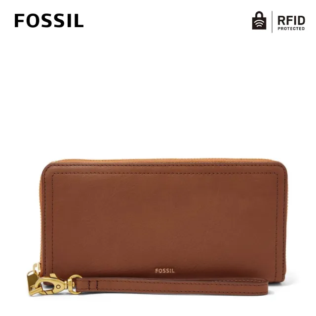 【FOSSIL 官方旗艦館】Logan 多層真皮拉鍊RFID防盜長夾 出國必備  限定(多色任選)