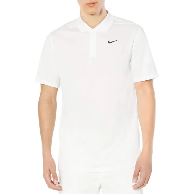【NIKE 耐吉】短袖休閒男女POLO衫 透氣高爾夫球裝 白色襯衫 運動服飾(APS080100)