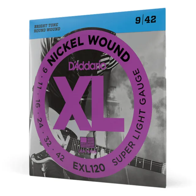 【D’Addario】電吉他弦 EXL120 ELECTRIC STRING 09-42 鎳弦 美國品牌(原廠公司貨 商品保固有保障)