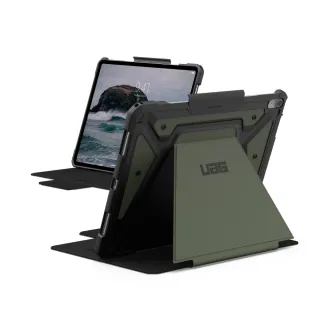 【UAG】iPad Air 13吋（2024-2025）都會款耐衝擊保護殼-綠(M3 M2 平板殼 防摔殼)