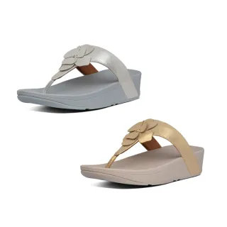 【FitFlop】LOTTIE CORSAGE SUEDE TOE-THONGS 麂皮花朵夾腳涼鞋-女(共2色)