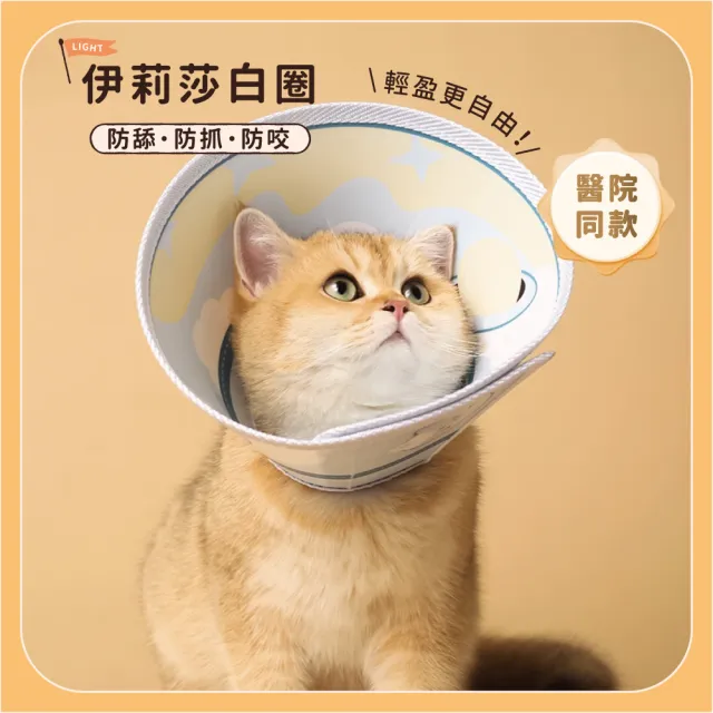 【chachacha】防水 伊莉莎白圈 2款(防舔咬頭套)