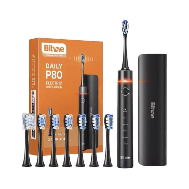【Bitvae】BV P80智能定時旋轉電動牙刷(圓頭旋轉牙刷)