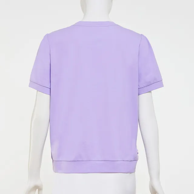 【ILEY 伊蕾】縷空蕾絲刺繡棉質上衣(淺紫；M-XL；1252261203)