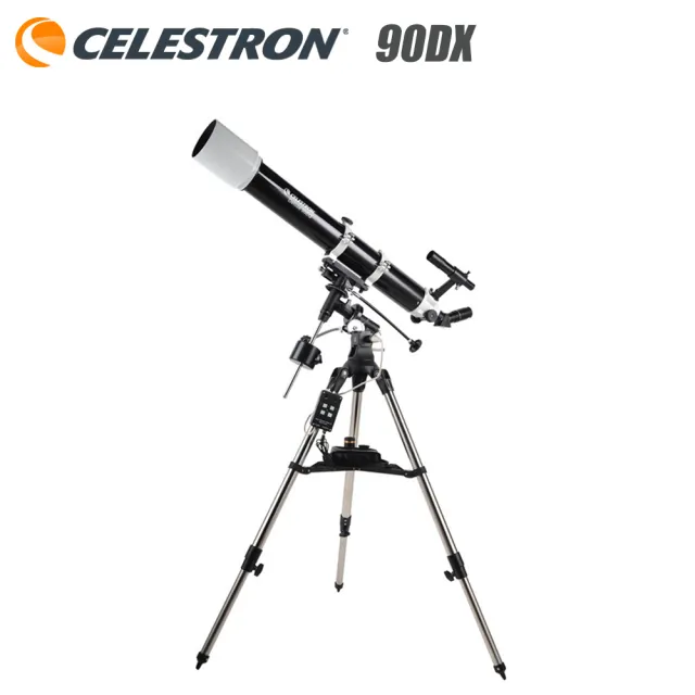 【CELESTRON】星特朗 90DX 折射式天文望遠鏡 赤道儀自動追蹤星體 GPS定位智慧尋星(觀星 天文 )