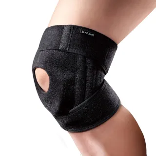 【ATUNAS 歐都納】半月型矽膠髕骨軟鐵護膝 單入 A1SAGZ02 黑(防護/護具/運動休閒/單車/爬山/健行)