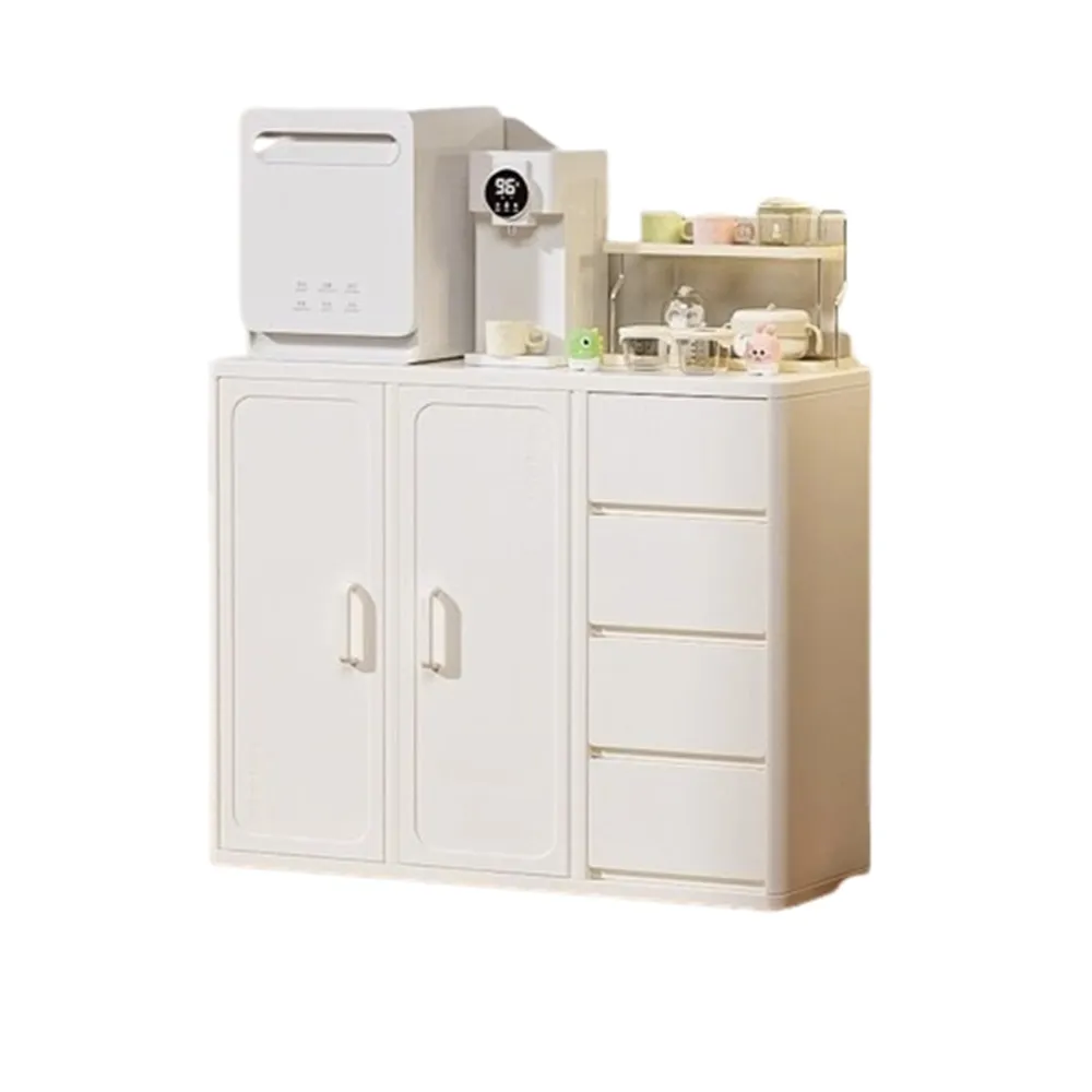 【顧家家居】奶油風衣櫃-112.5×40×90cm(兒童衣櫃/寶寶衣櫃/收納櫃/衣服收納櫃/預售15天)