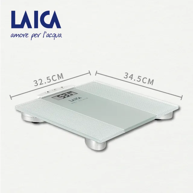 【LAICA 萊卡】BMI電子式體重計(義大利工藝設計/進階款)