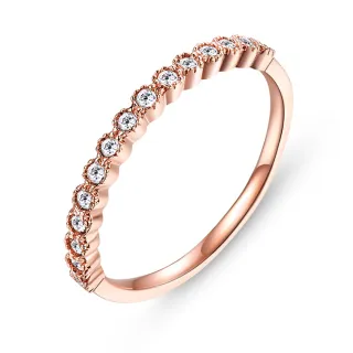 【Majalica】純銀戒指．尾戒．新年禮物(玫金款)