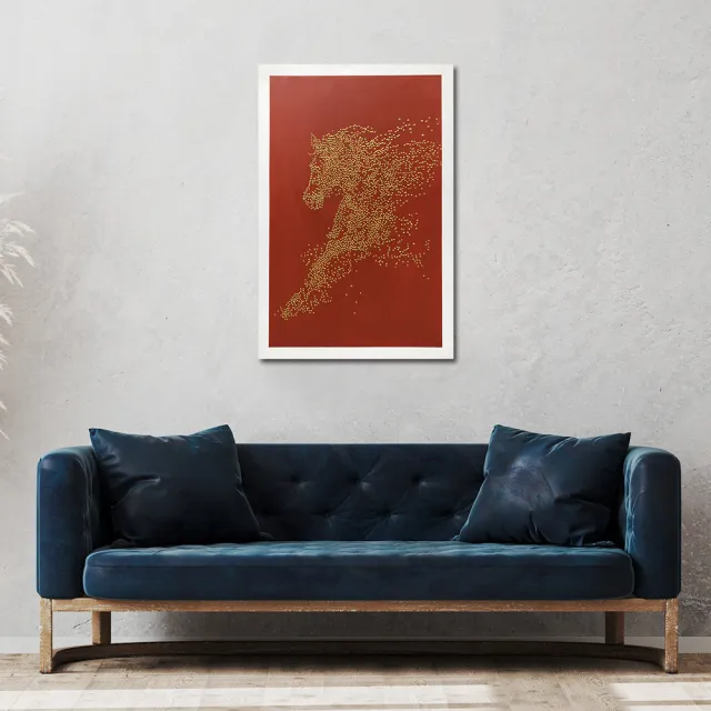 【御畫房】當代國家級展覽畫家 抽象系列手繪油畫70×100cm(DB-032)