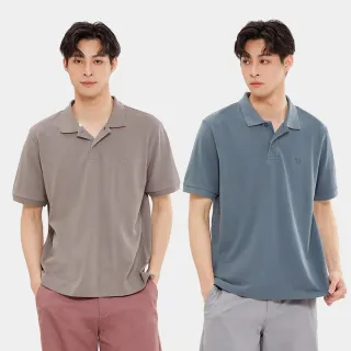 【Hang Ten】男裝-經典純棉素色短袖POLO衫(多色選)