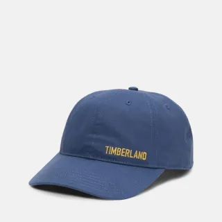 【Timberland 官方旗艦】中性藍色LOGO棒球帽(A2PD3288)