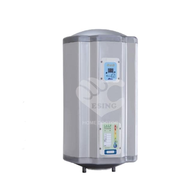 怡心牌 ES-2619 電熱水器，臺灣原裝製造，容量達105L，提供穩定熱水供應。採用電熱管加熱與機械控溫設計，排氣式電能，適用3/4英吋冷熱水管口。尺寸深48cm x 寬47cm x 高105cm，淨重28kg，220V電壓，能源效率第二級，BSMI許可R51238，享1年保固，適閤家庭日常使用。