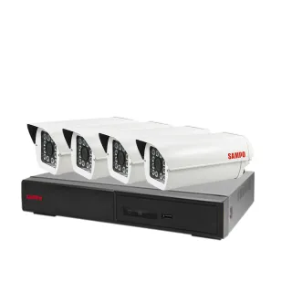 【SAMPO 聲寶】昌運監視器 監視器組合 4路4鏡 DR-TWEX3-4錄影主機 VK-TW2C98H 2百萬畫素紅外線攝影機