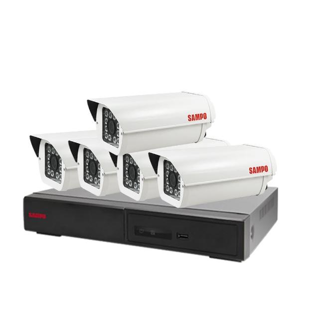 【SAMPO 聲寶】昌運監視器 監視器組合 8路5鏡 DR-TWEX3-8錄影主機 VK-TW2C98H 2百萬畫素紅外線攝影機