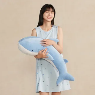 【YVONNE 以旺傢飾】鯊魚彎型抱枕-海島藍