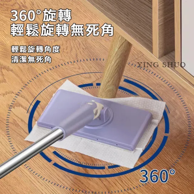 （送10塊布）平板拖把 懶人免手洗(乾濕兩用除塵 抹布 全自動秒拆)