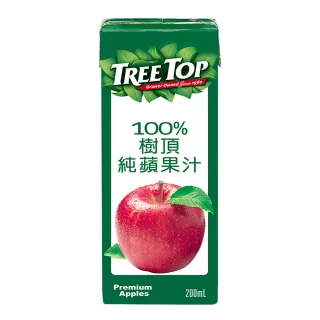 【Tree Top 樹頂】100%純蘋果汁 200mlx1箱(共24入)