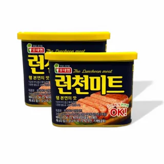 【Lotte 樂天】樂天 午餐肉340gX2罐(#午餐肉 #蛋白質)