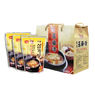 【韓味不二】韓國夏林人蔘雞湯禮盒1kgx3入(送禮推薦/節慶送禮/春節禮盒)