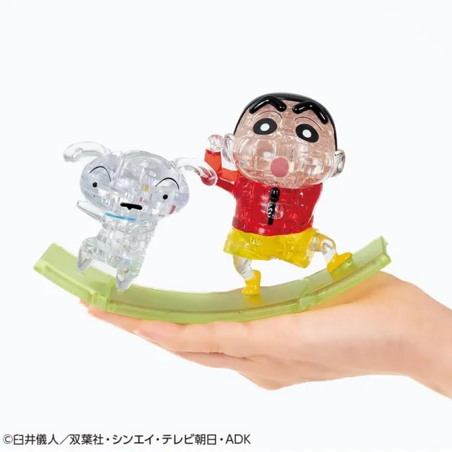 【BEVERLY】透明立體拼圖 蠟筆小新&小白