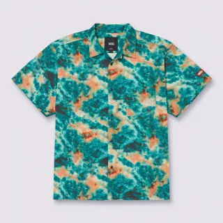 【VANS 官方旗艦】Tokyo Design Collective 綠色暈染開襟短袖襯衫