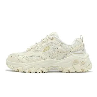 【SKECHERS】休閒鞋 D Lites Hiker-Echo Lake 女鞋 米白 拼接 緩衝 山系 老爹鞋(180134-OFWT)