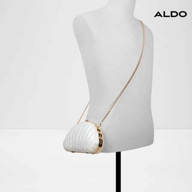 【ALDO】SHESHELL-時尚迷你貝殼手拿包-女包(貝殼白)