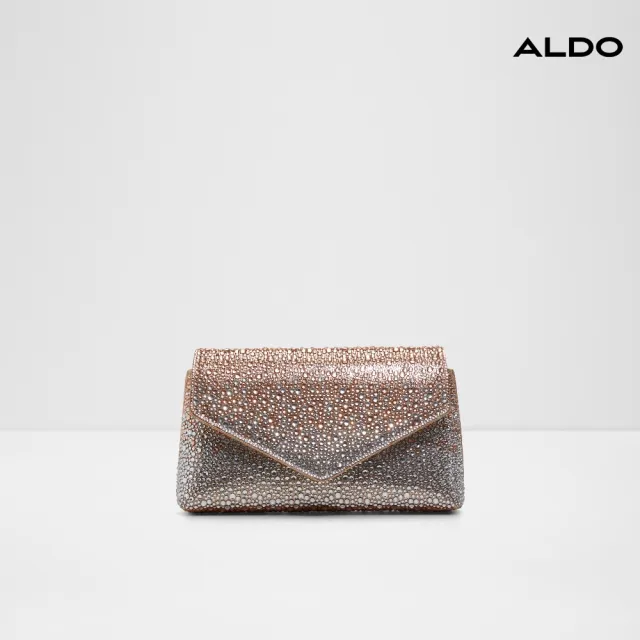 【ALDO】BLINGITA-華麗水鑽晚宴包-女包(玫瑰金色)