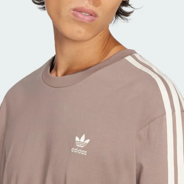 【adidas 愛迪達】Oversize Tee 男 T恤 運動上衣 休閒短袖 卡其 亞版(JP1058)