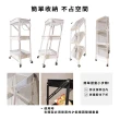 【享澄家居】全鐵製摺疊推車[sc2969](摺疊收納/三層推車/美髮/滾輪)