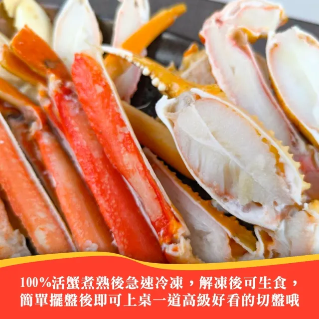 【三頓飯】築地蟹商熟凍松葉蟹切盤(4盒_500g/盒)