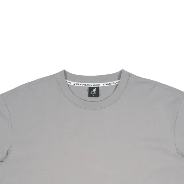 【KANGOL】短T 灰色 貼布 牛仔 棒球帽 短袖 中性(6525101712)